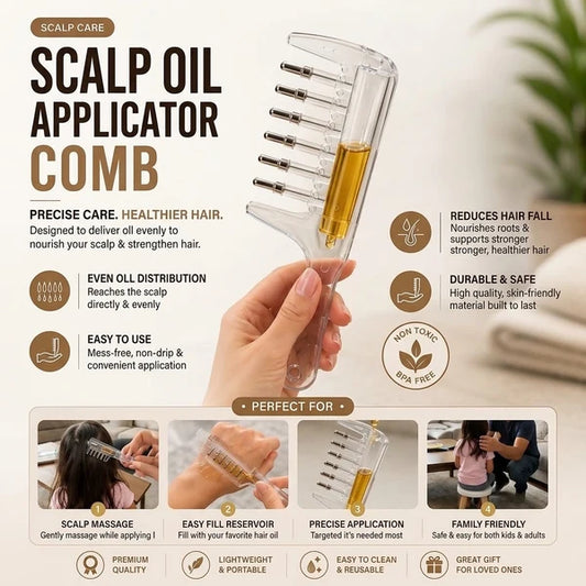 RootFlow™ Scalp Oil Applicator Comb