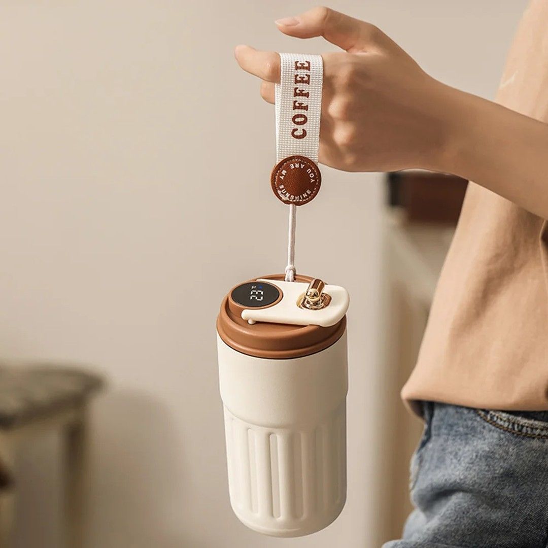 450ML Stainless Steel LED Temperature Display Coffee Cup