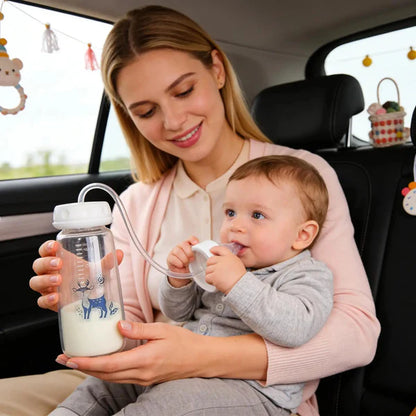 Hands Free Baby Feeding Bottle - 240ML