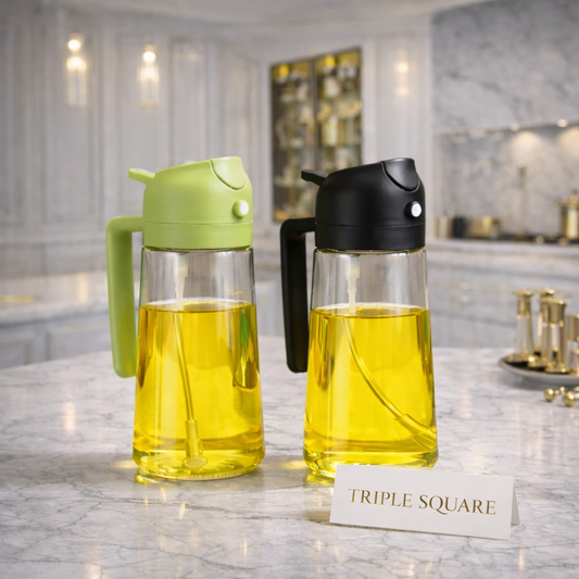🌟 Imported™ 2-in-1 Glass Oil Sprayer & Dispenser