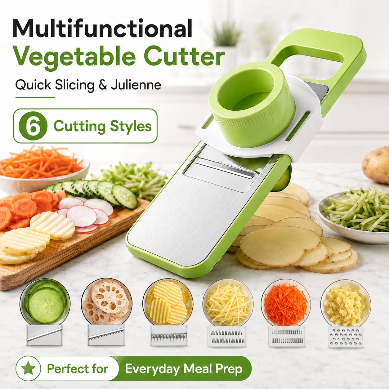 🌟 Imported™ 5-in-1 Vegetable Slicer