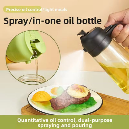 🌟 Imported™ 2-in-1 Glass Oil Sprayer & Dispenser