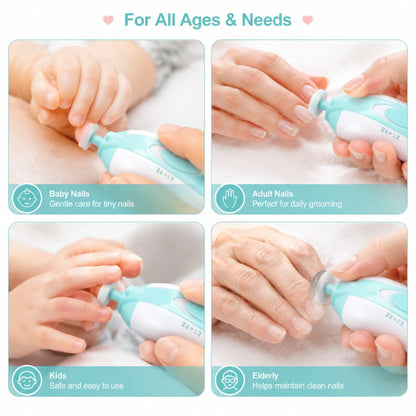 6 in 1 Electric Baby Nail Trimmer & Clipper Set