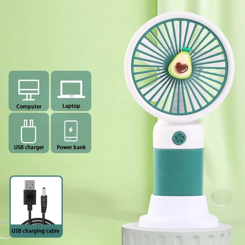 Portable Mini Floral Handheld Fan