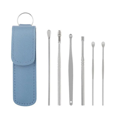 Ear 6-Piece Stainless Steel Ear Pick Cleaning Kit