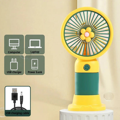Portable Mini Floral Handheld Fan