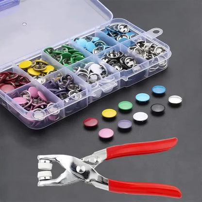 Snap Craft Metal Snap Buttons Set