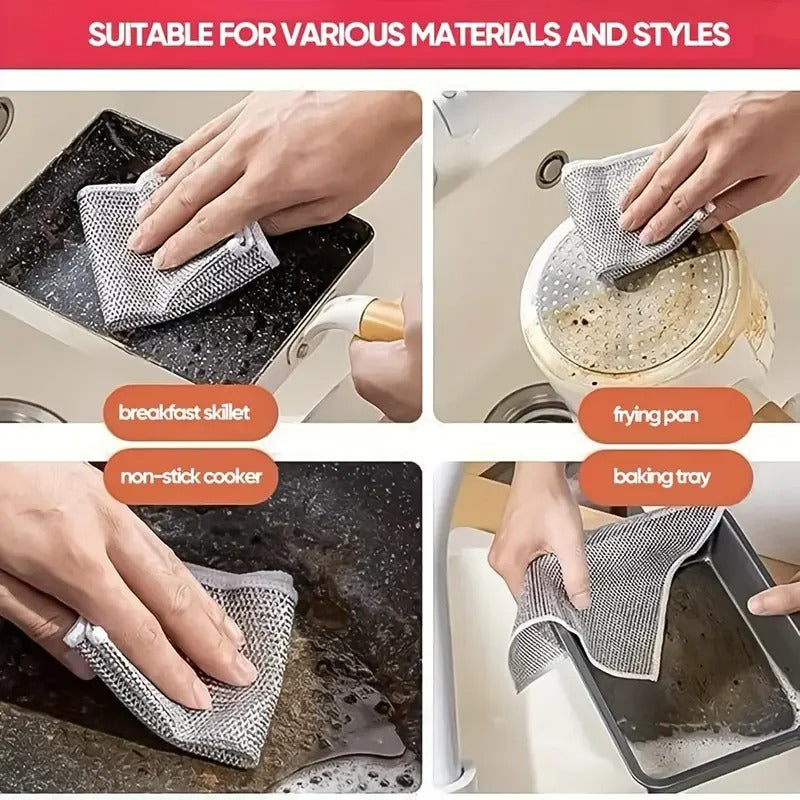 Steel Wire Cleaning Cloth 10pcs