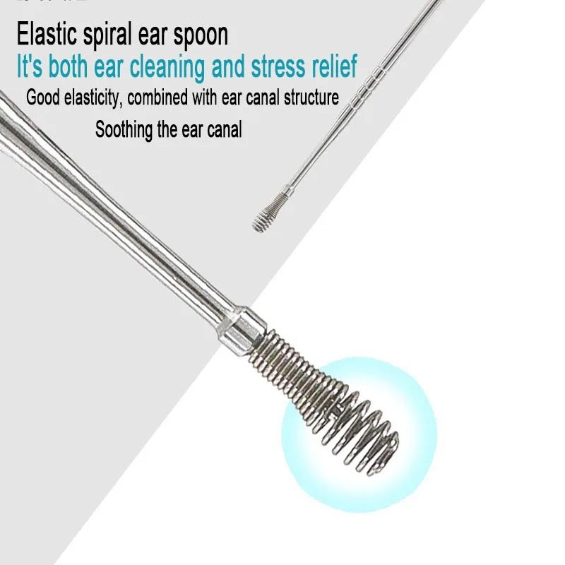 Ear 6-Piece Stainless Steel Ear Pick Cleaning Kit
