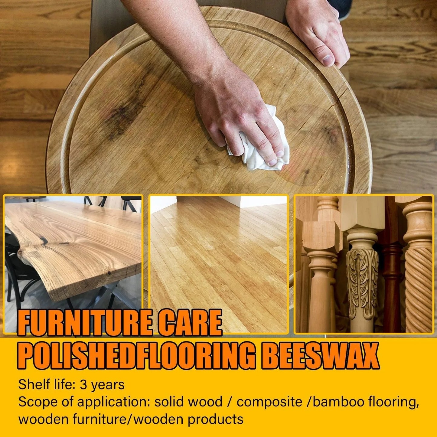 Natural Beeswax Wood Polisher