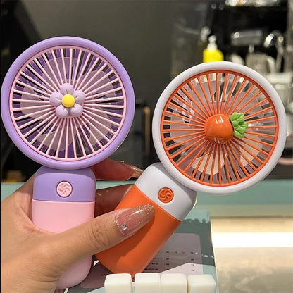 Portable Mini Floral Handheld Fan