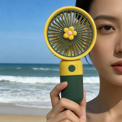 Portable Mini Floral Handheld Fan