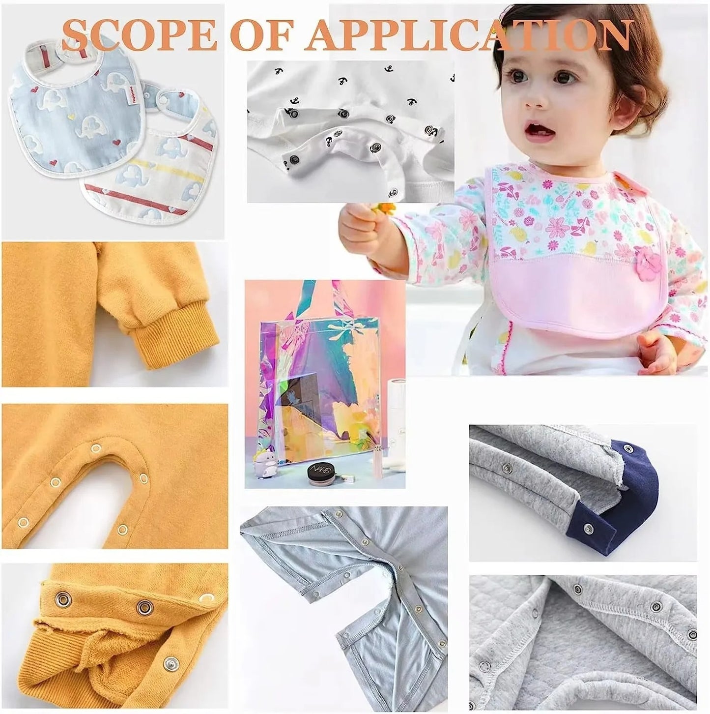 Snap Craft Metal Snap Buttons Set