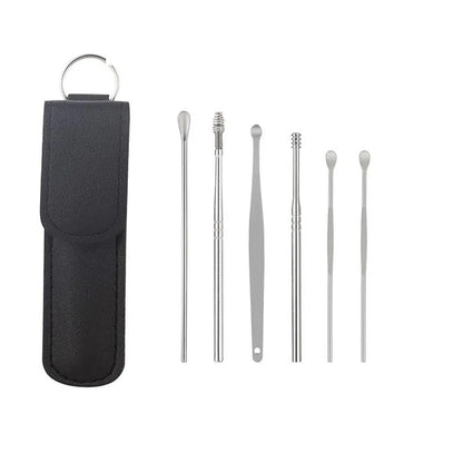 Ear 6-Piece Stainless Steel Ear Pick Cleaning Kit