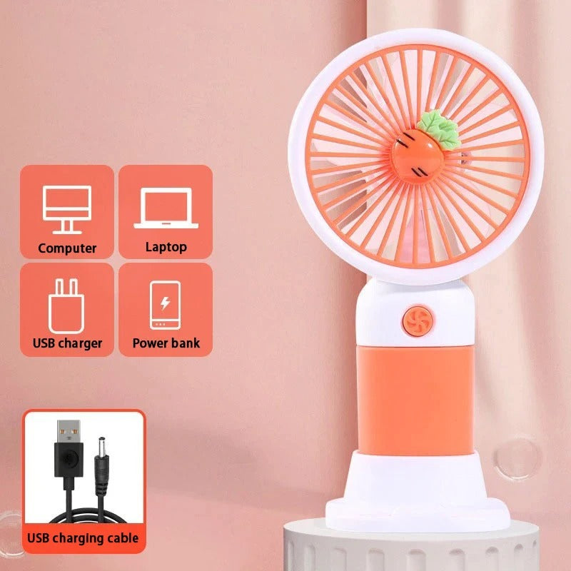 Portable Mini Floral Handheld Fan