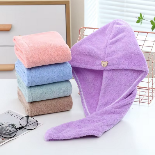 LuxeDry Hair Wrap – Anti-Frizz, No Heat Damage