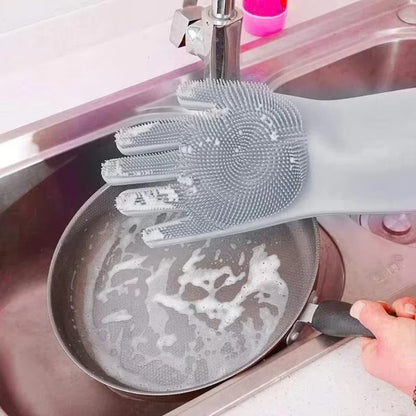 Scrub Shield Silicone Dishwashing Gloves