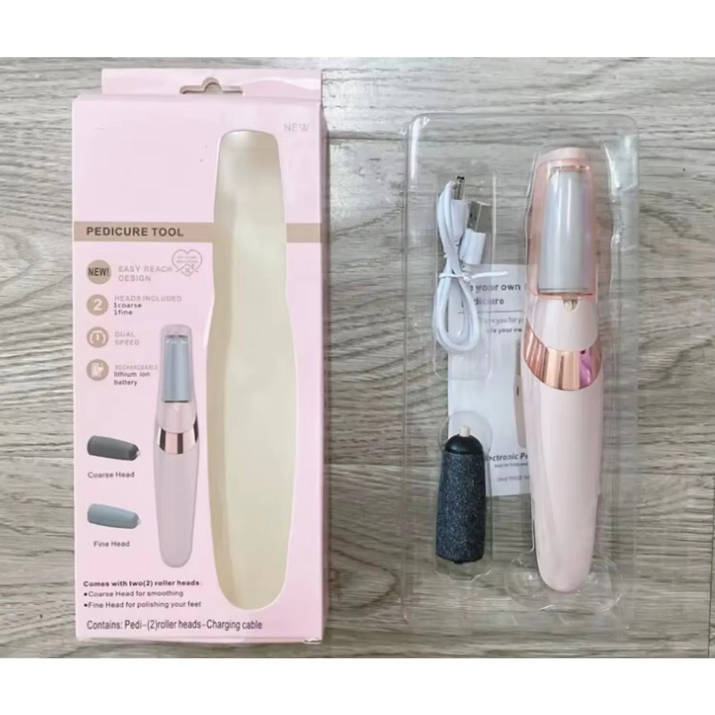 SmoothStep Electric Callus Remover – Rechargeable Foot File for Soft Heels