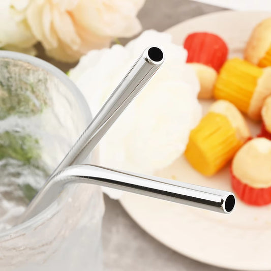 Eco Sip Reusable Stainless Steel Straw Set