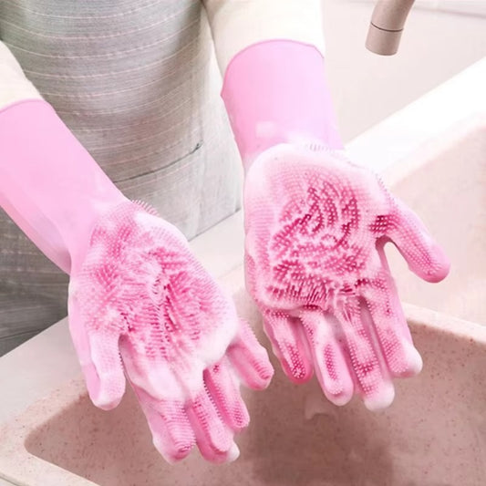 Scrub Shield Silicone Dishwashing Gloves