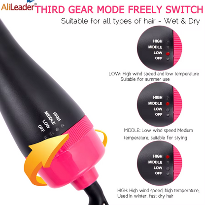 One Step Solution Hair Dryer Brush 4-in-1