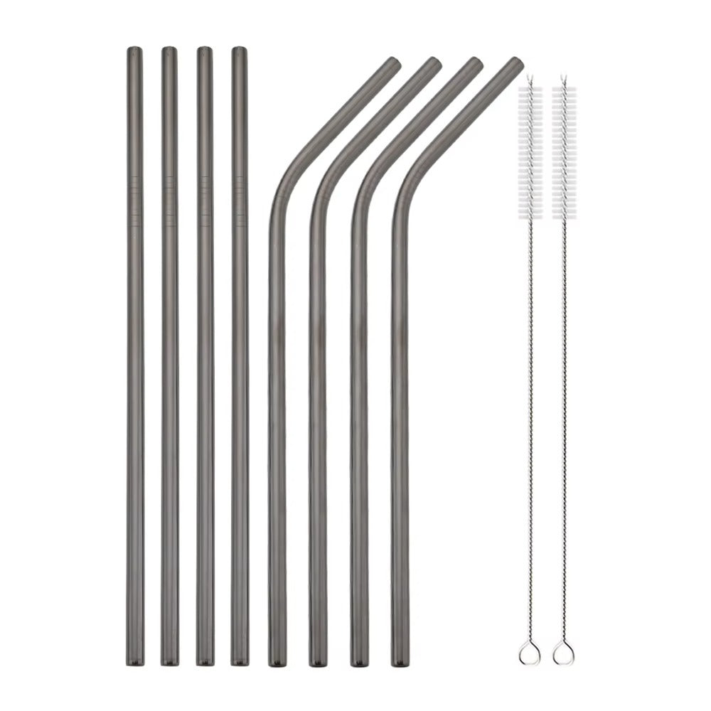 Eco Sip Reusable Stainless Steel Straw Set