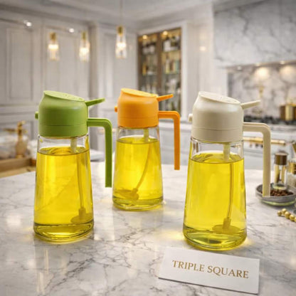 🌟 Imported™ 2-in-1 Glass Oil Sprayer & Dispenser