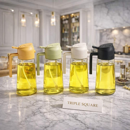 🌟 Imported™ 2-in-1 Glass Oil Sprayer & Dispenser