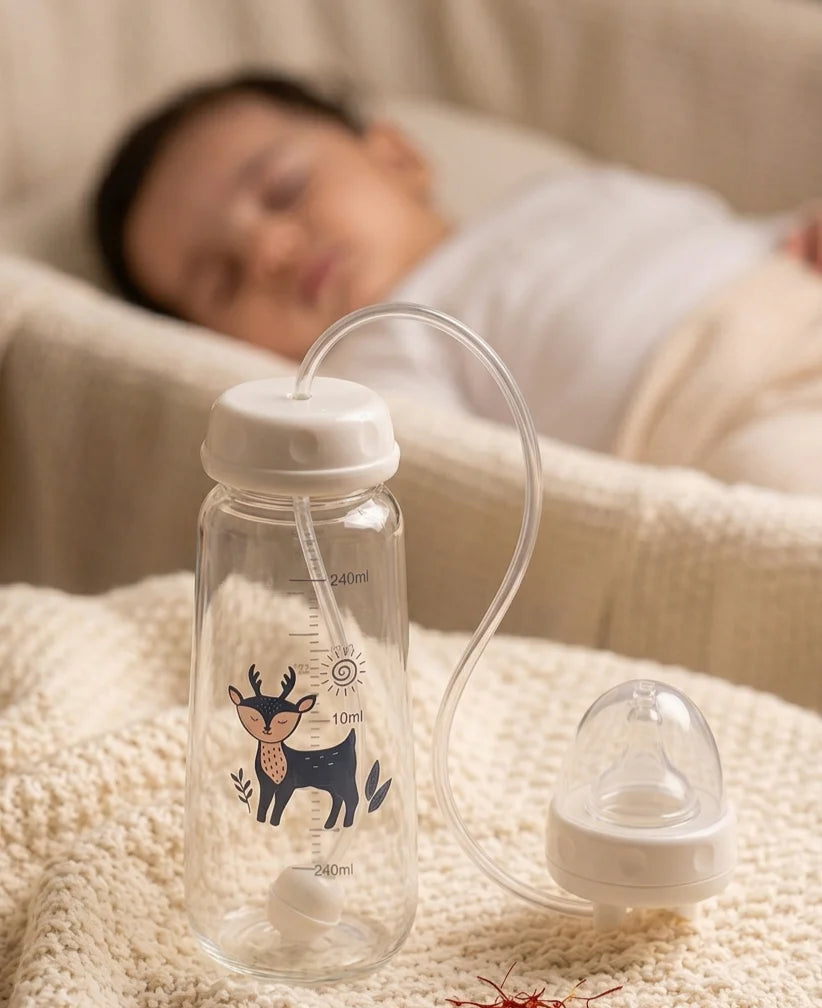 Hands Free Baby Feeding Bottle - 240ML
