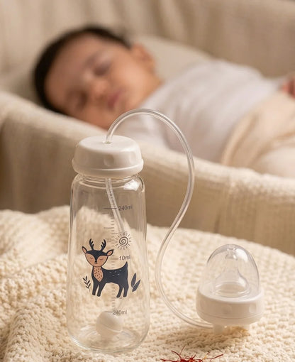 Hands Free Baby Feeding Bottle - 240ML