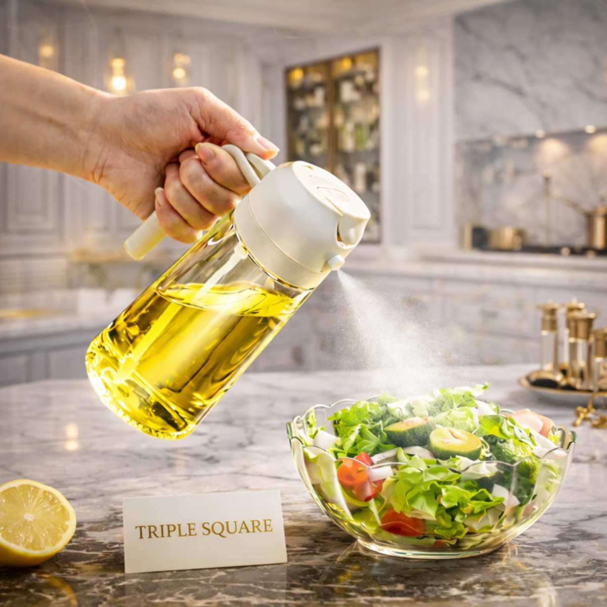 🌟 Imported™ 2-in-1 Glass Oil Sprayer & Dispenser